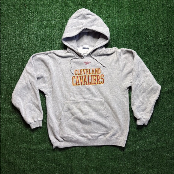 Reebok Gray Cavaliers Hoodie - Picture 1 of 4